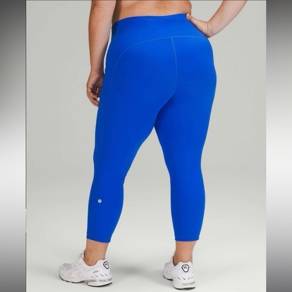 Lululemon Swift Speed High-Rise Crop 23"' Blazer Blue Tone Sz 18 - Picture 4 of 8